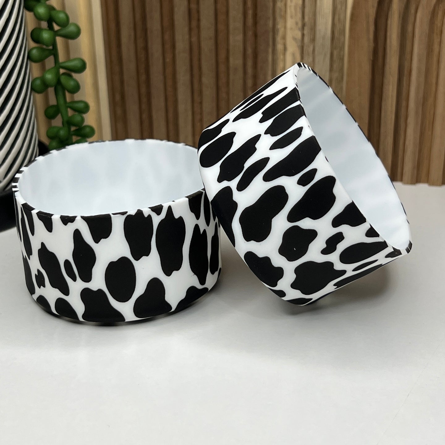 Cow Print Tumbler Boot